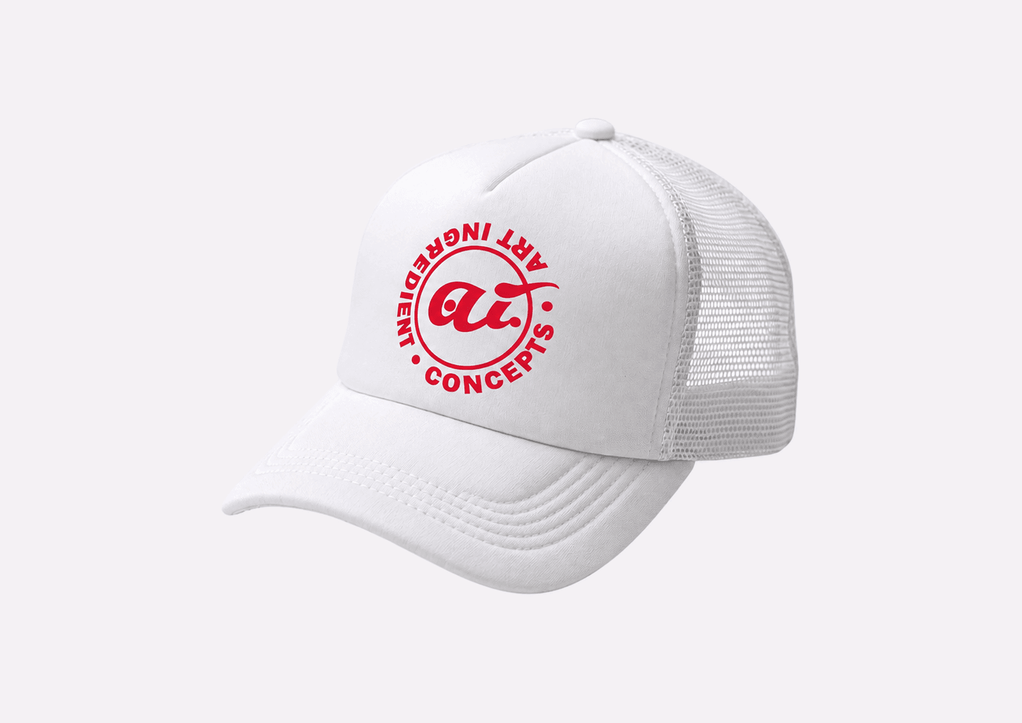 AICON Trucker Cap — Ivory White